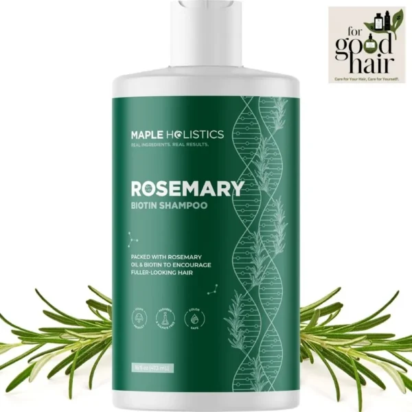 Vegan Sulfate Free Biotin Rosemary Shampoo For Hair Growth - Volumizing For Fine Hair (16 Fl Oz)