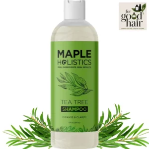 Clarifying Shampoo for Build Up & Oily Hair – Tea Tree Shampoo for Men and Women with Rosemary Essential Oil (8 Fl Oz)