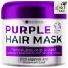 Purple Hair Mask – Toner and Deep Conditioner for Blonde, Brassy Hair – Hydrating Repair and After Bleach Treatment for Damaged Hair