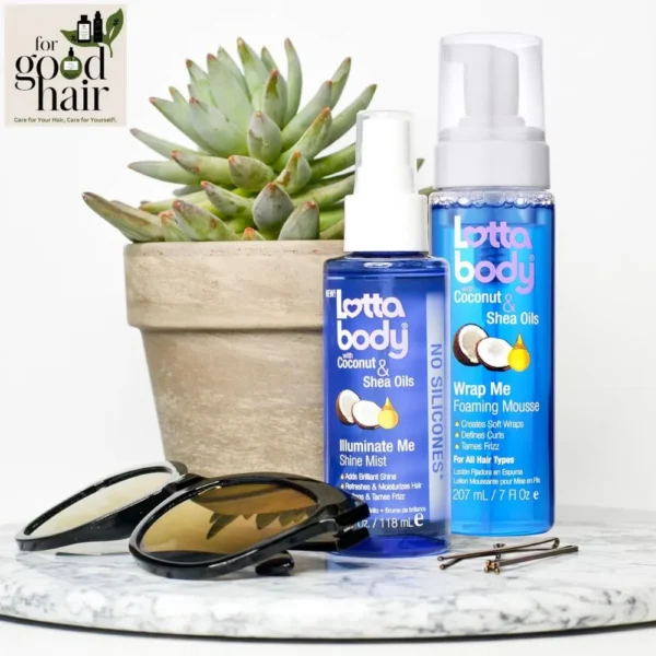 Define Curls & Control Frizz With Lottabody Coconut Oil And Shea Wrap Me