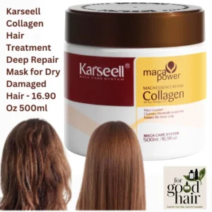 Karseell Collagen Hair Treatment Deep Repair Mask for Dry Damaged Hair - 16.90 Oz 500ml